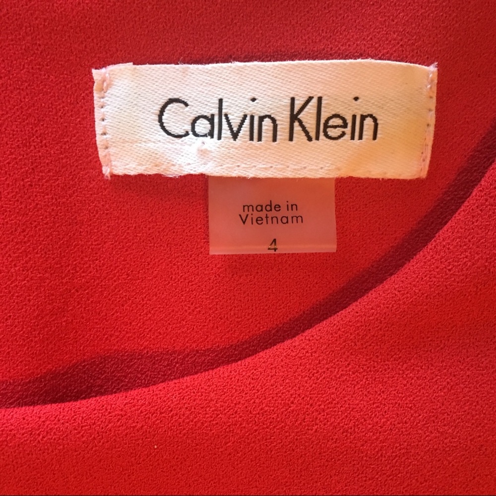 **HOST PICK** Calvin Klein- Red Lace Skirt Dress - Picture 4 of 8